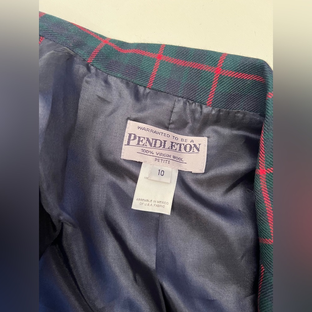 Pendleton Checkered Blazer Size M. - image 5